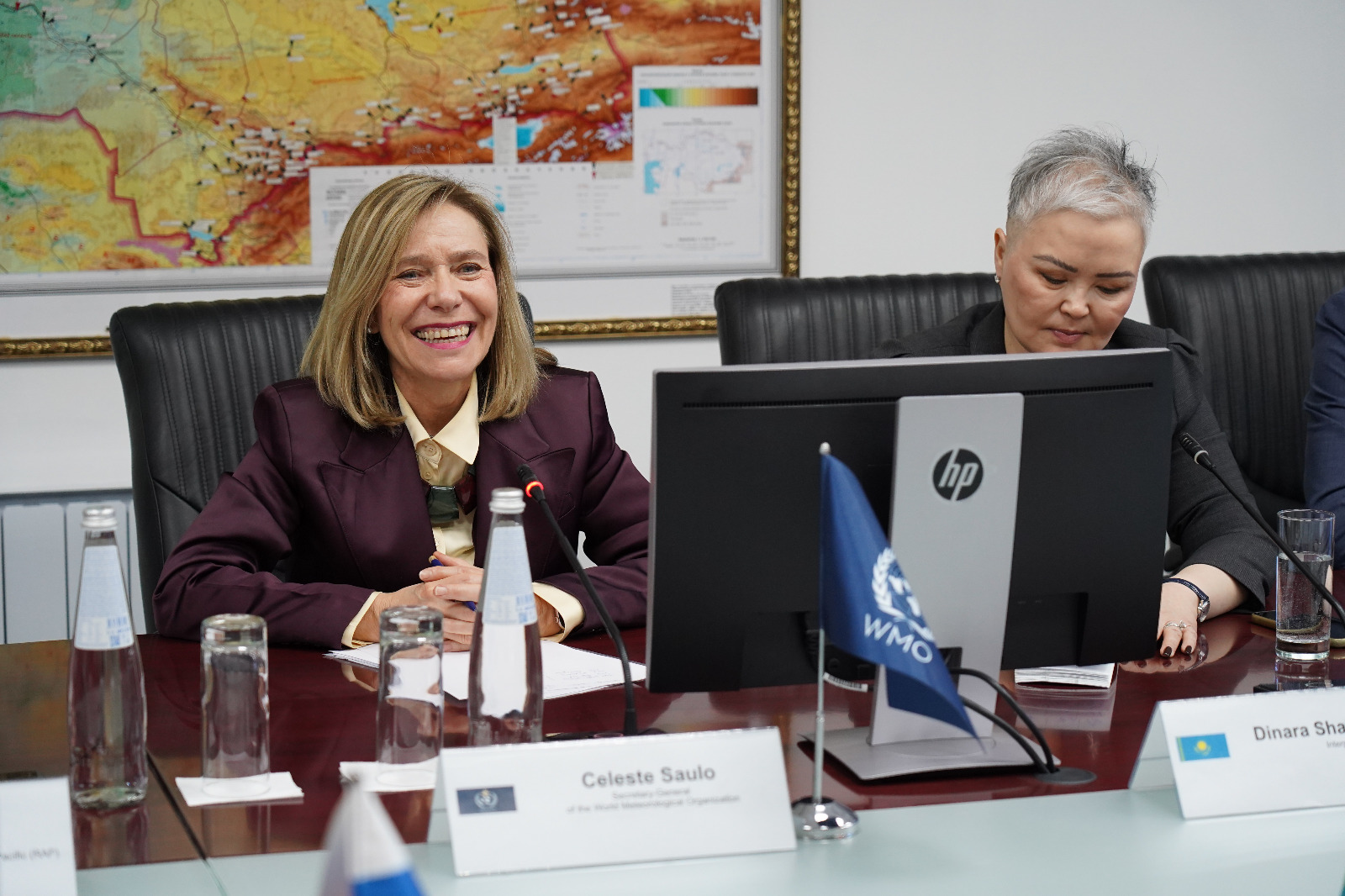 Kazhydromet organized multilateral meetings with representatives of national hydrometeorological services of Asian countries with the participation of the Secretary General of the World Meteorological Organization Celeste Saulo