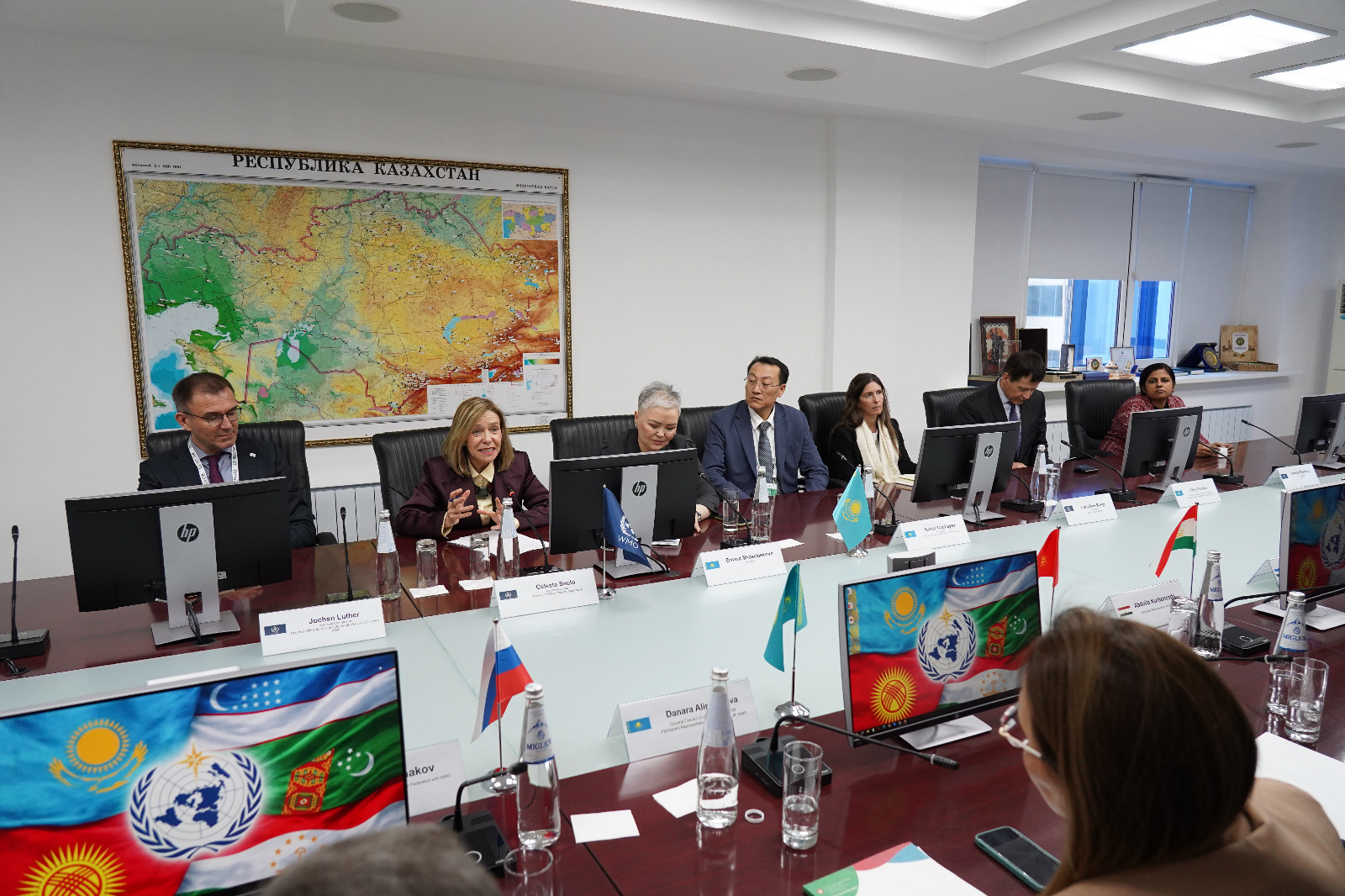 Kazhydromet organized multilateral meetings with representatives of national hydrometeorological services of Asian countries with the participation of the Secretary General of the World Meteorological Organization Celeste Saulo